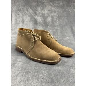Cole Haan Men's Suede Desert Boots Chukka Shoes Tan Beige Lace Up Size 9.5